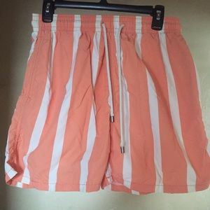 Solid & striped trunks, peach and beige, xl